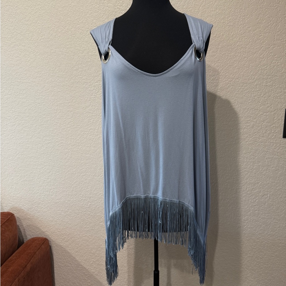 NWOT Venus Fringe Hem Tank Too
